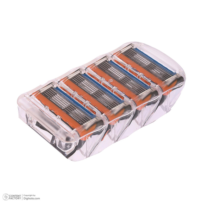 تیغ یدک ژیلت مدل Fusion 5 کد KGH بسته 4 عددی