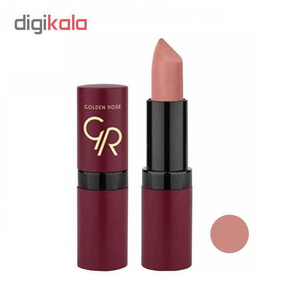 رژلب گلدن رز مدل Velvet شماره 01