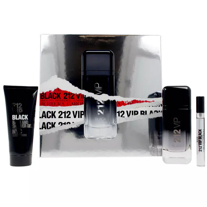 ست ادوپرفیوم مردانه کارولینا هررا مدل 212 VIP Black حجم 100 میلی لیتر