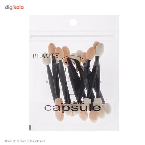 برس سایه چشم بیوتی مدل Cosmetic Capsule بسته 10 عددی