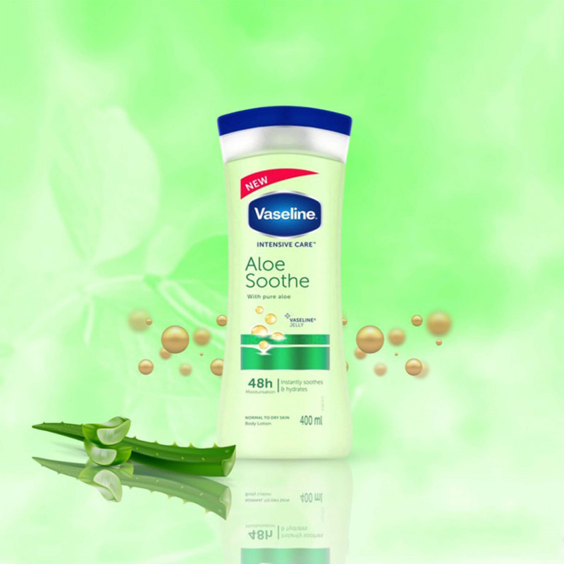 لوسیون بدن وازلین مدل Aloe Sooth حجم 400 میلی لیتر