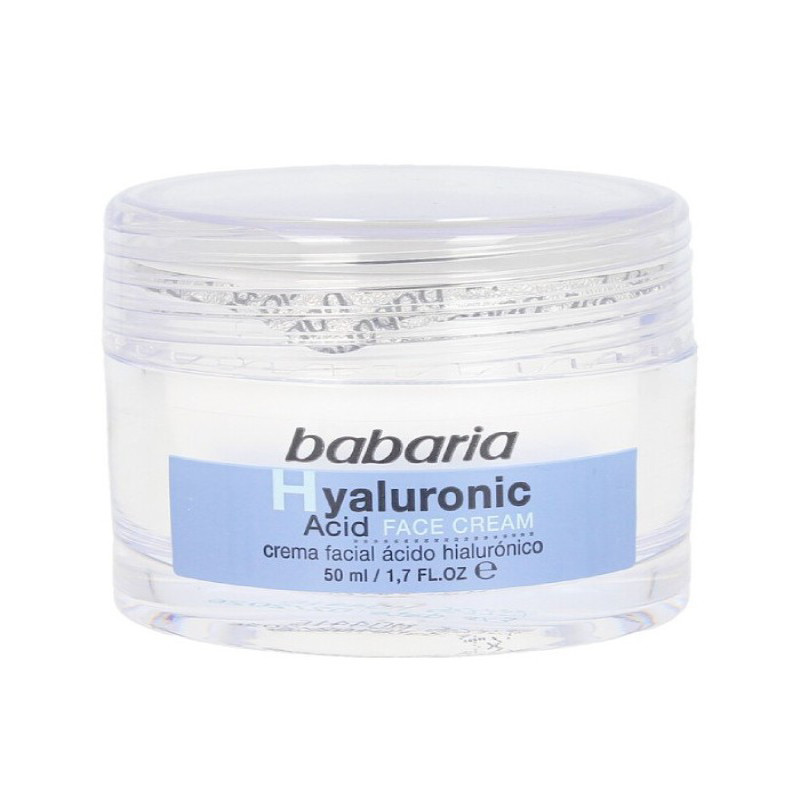 ژل ترمیم‌کننده صورت و گردن باباریا مدل Hyaluronic Acid مناسب برای انواع پوست حجم 50 میلی‌لیتر
