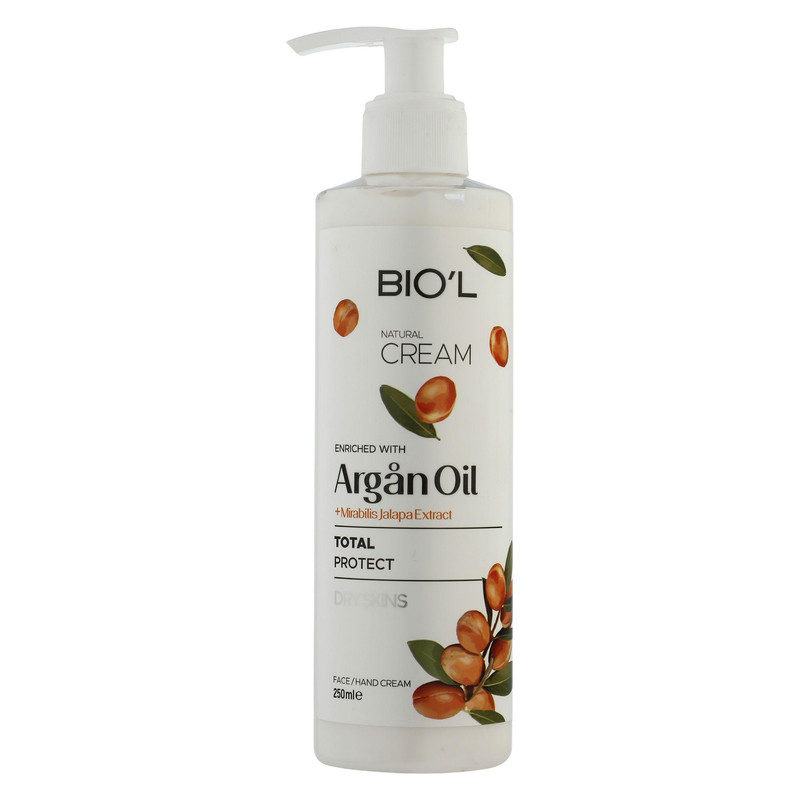 کرم مرطوب کننده بیول مدل ARGAN OIL حجم 250 میلی لیتر