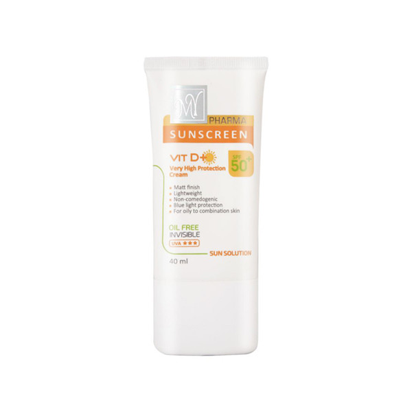 کرم ضدآفتاب بی‌رنگ مای +SPF50 مدل فارما سان سلوشن، مناسب پوست‌های چرب و مختلط، حجم 40 میلی‌لیتر