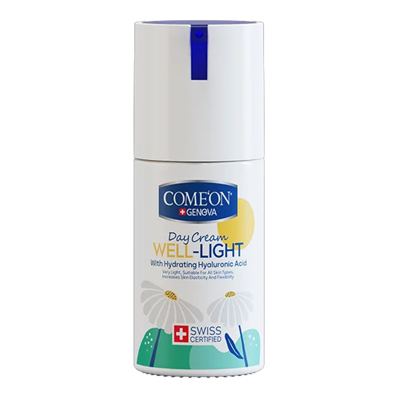 کرم آبرسان صورت کامان مدل WELL LIGHT مناسب برای انواع پوست حجم 100 میلی لیتر