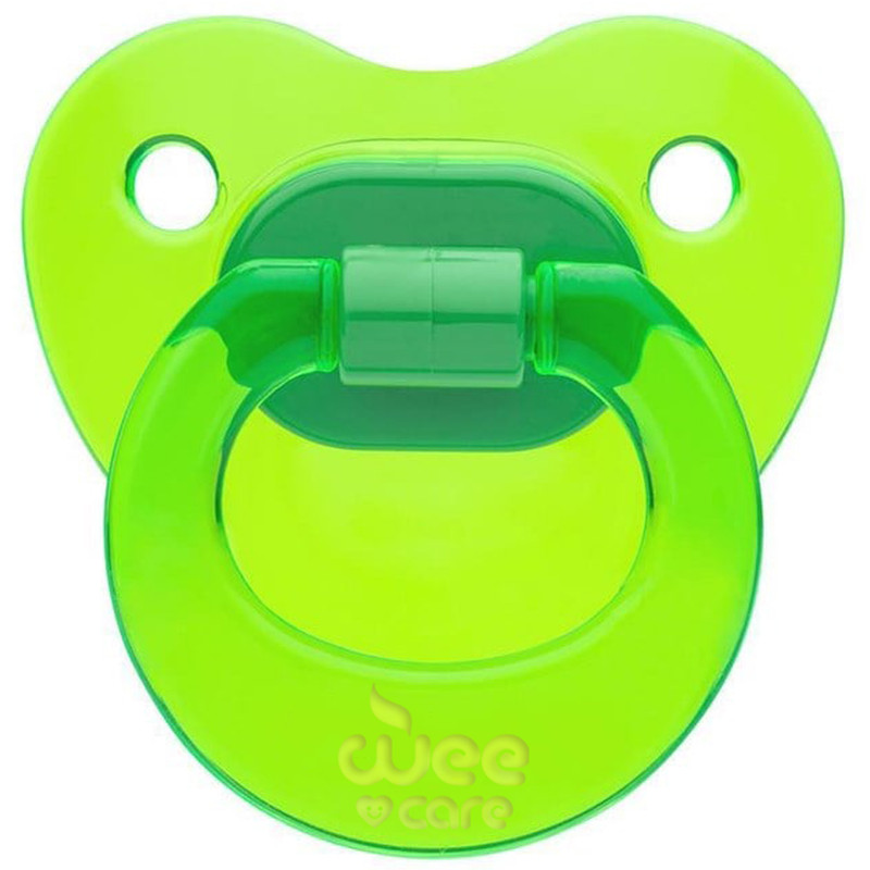 پستانک ارتودنسی وی کر مدل دسته دار fancy شفاف سایز 6-12 ماه کد P108