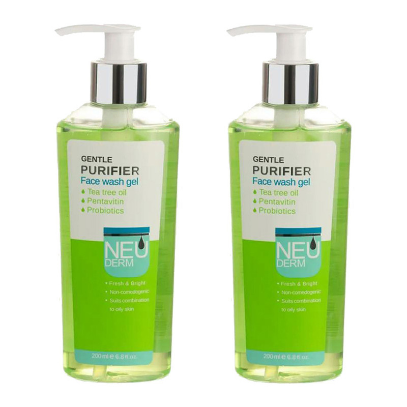 ژل شستشو صورت نئودرم مدل Gentle Purifier حجم 200 میلی لیتر مجموعه دو عددی