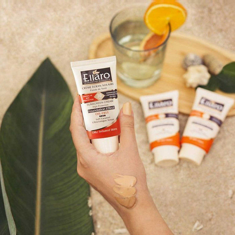 کرم ضد آفتاب رنگی الارو سری Foundation Effect SPF30 مدل High Protection مناسب پوست های چرب تحت لیسانس حجم 40 میلیلیتر