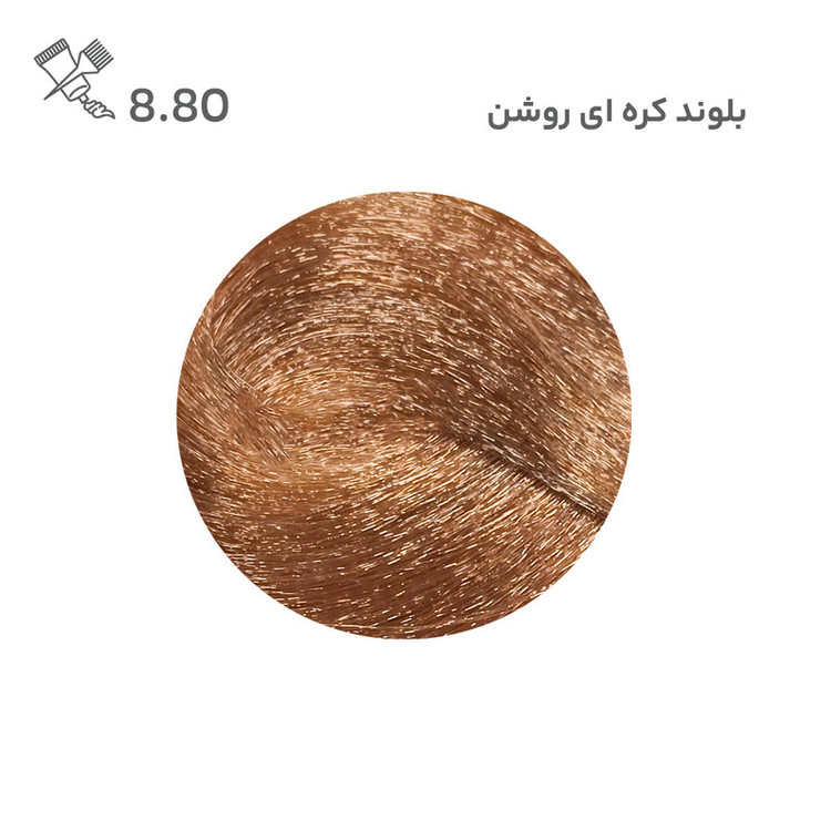 رنگ مو بیول شماره 8.80 حجم 100 میلی لیتر رنگ بلوند کره ای روشن