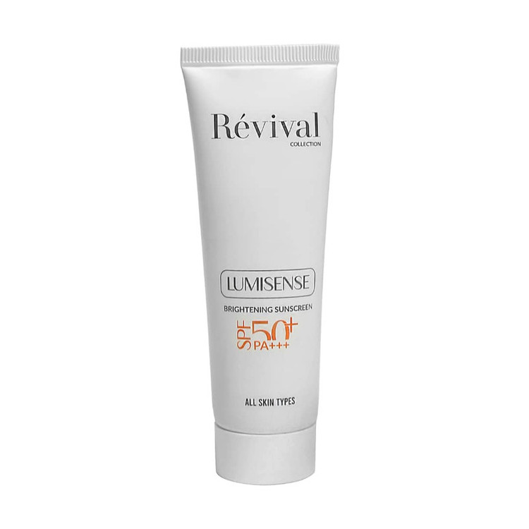 کرم ضدآفتاب بدون رنگ کلکسیون رویوال SPF50 مدل LUMISENSE مناسب برای انواع پوست، حجم 50 میلیلیتر