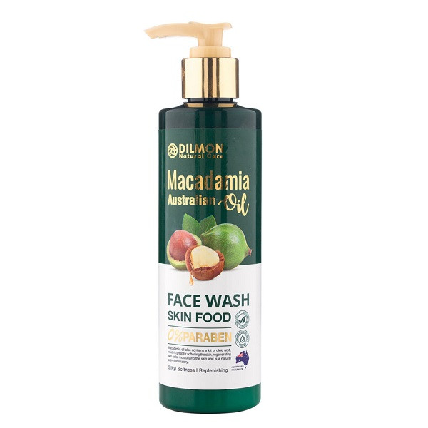 ژل شستشوی صورت دیلمون مدل Macadamia حجم 250 میلی لیتر
