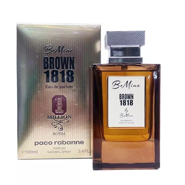 ادو پرفیوم مردانه بی ماین مدل Brown 1818 با رایحه گرم حجم 100 میلی لیتر