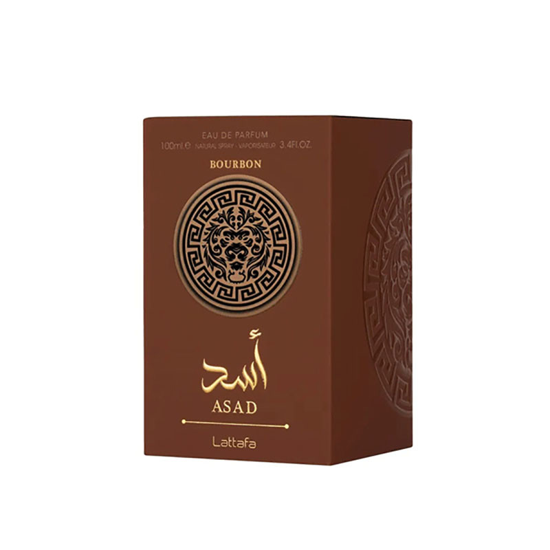 ادو پرفیوم مردانه لطافه مدل Asad Bourbon با رایحه گرم حجم 100 میلی لیتر