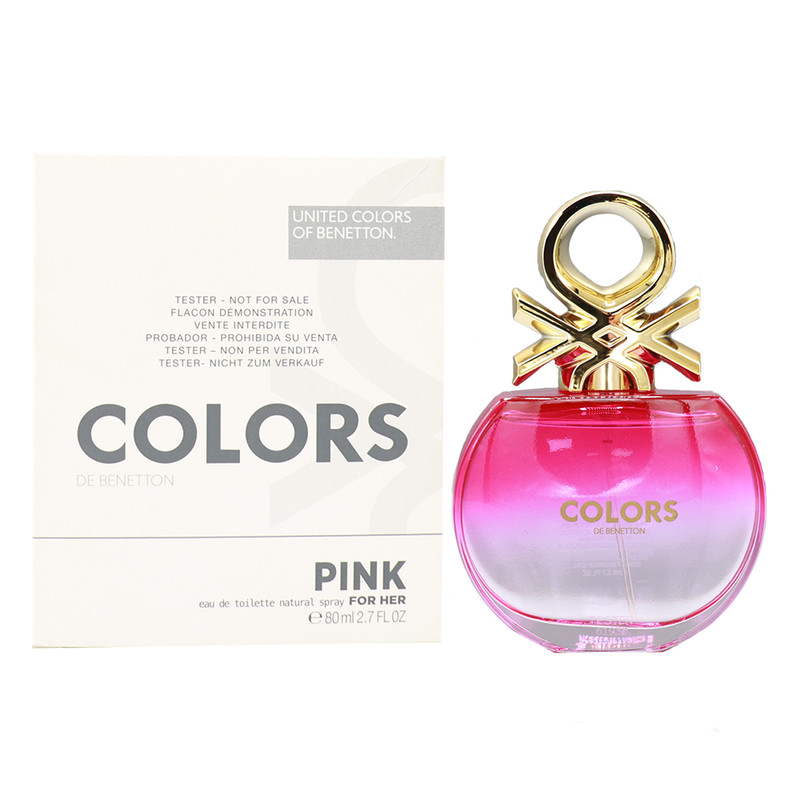تستر ادو تویلت زنانه بنتون مدل PINK با رایحه شیرین حجم 80 میلی‌ لیتر