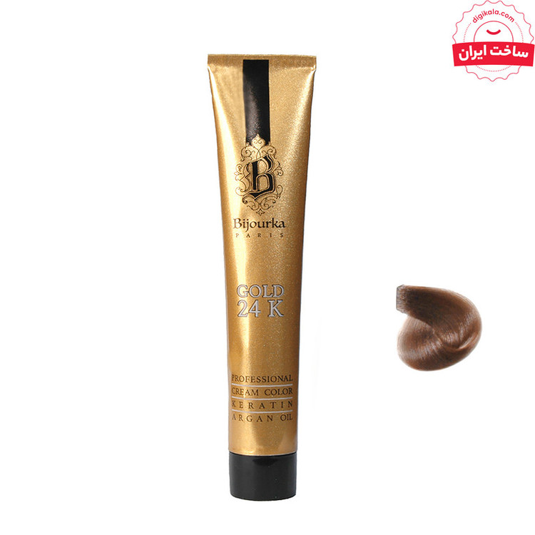 رنگ موی بیجورکا سری Gold 24K شماره 6 حجم 100 میلی لیتر رنگ بلوند تیره