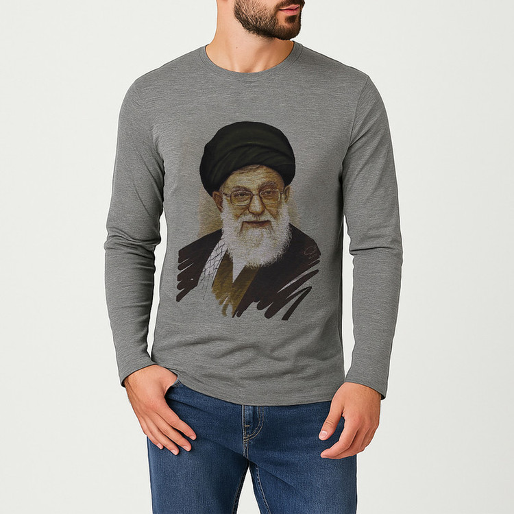 تی شرت آستین بلند مردانه مدل تصویر رهبر W264