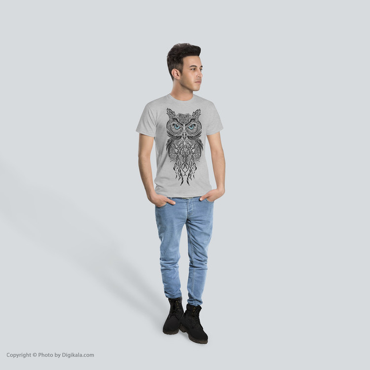 تی شرت مردانه طرح جغد کد A001
