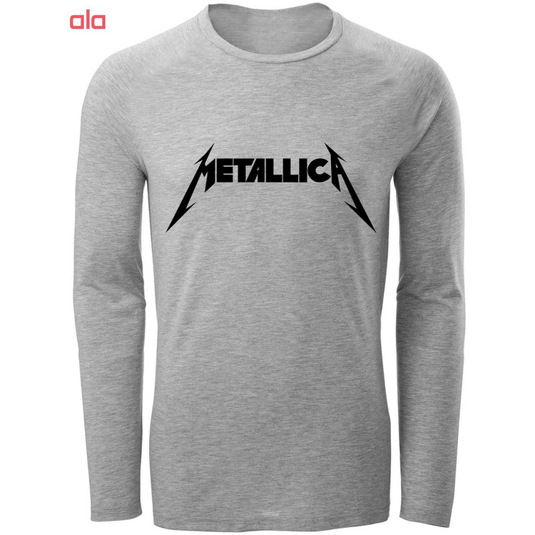تی شرت آستین بلند مردانه طرح metallica کد S282