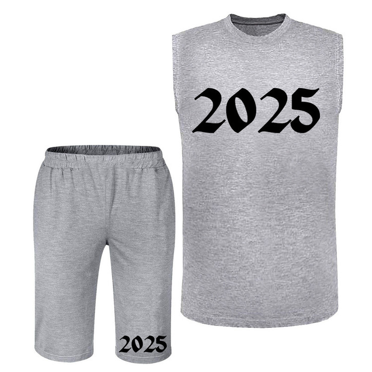 ست تاپ و شلوارک مردانه مدل 2025 A327