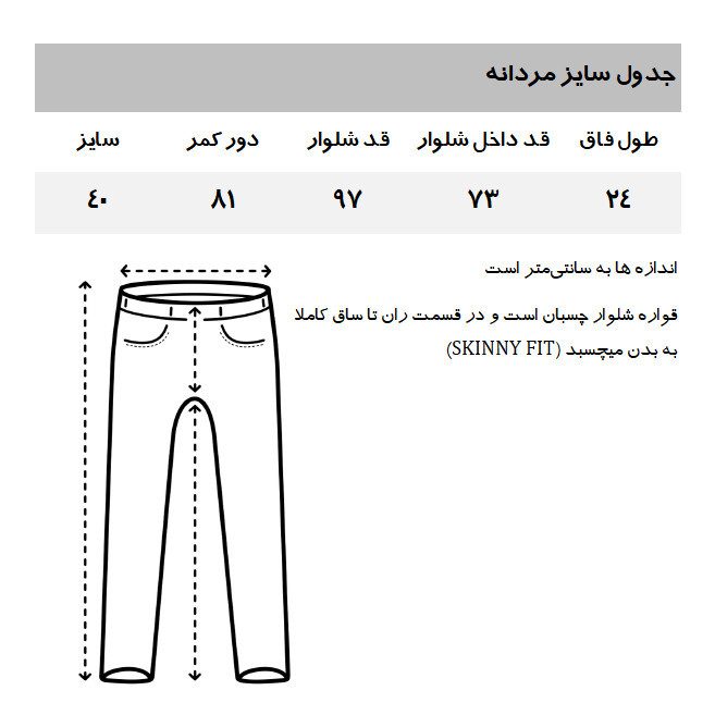 شلوار جین مردانه مانگو مدل OB520JUD