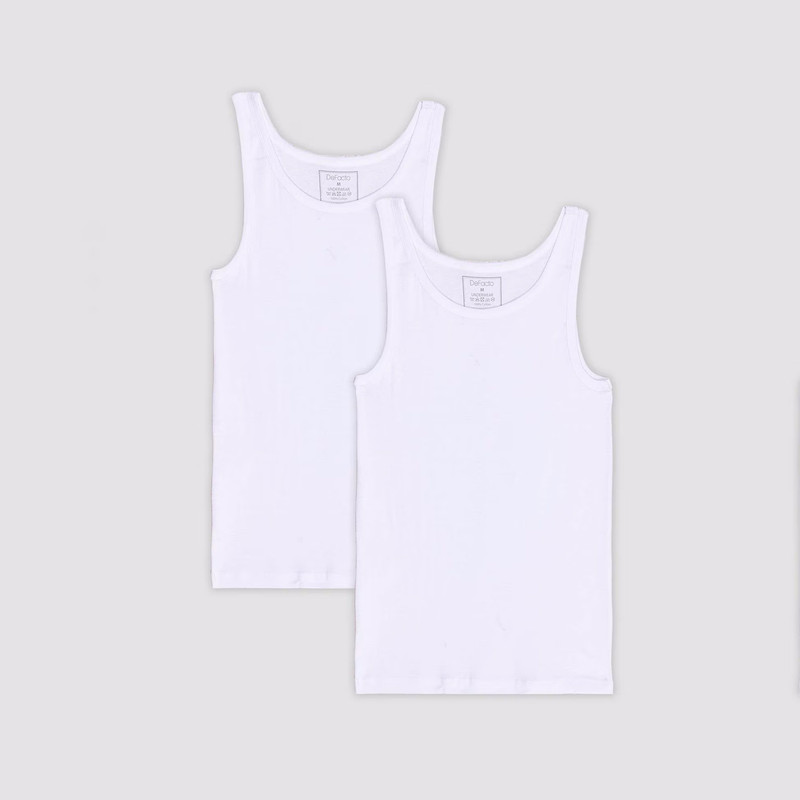 زیرپوش رکابی مردانه دفکتو مدل 056WT34 مجموعه 2 عددی
