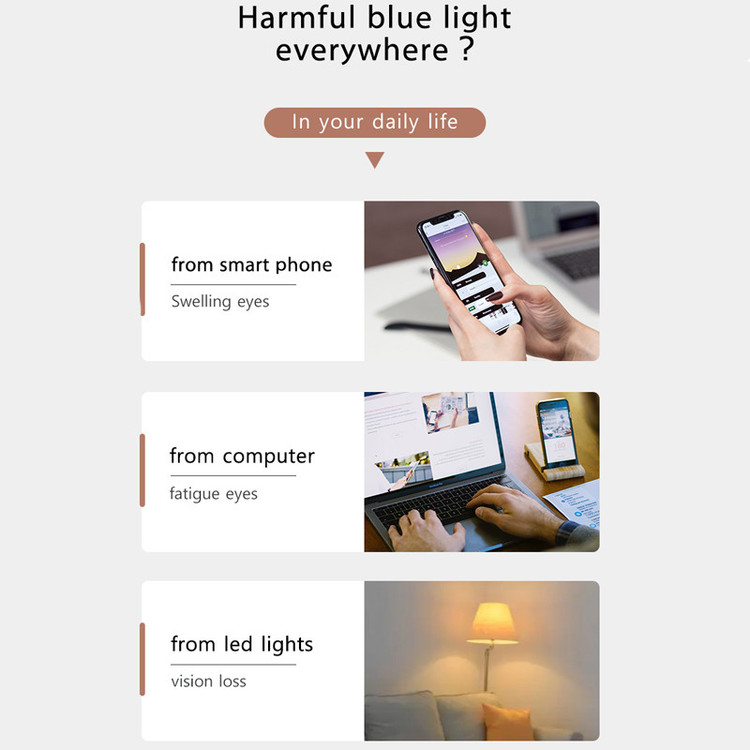 عینک محافظ چشم مدل TR3505C199-P03 Sky Anti Blue Light