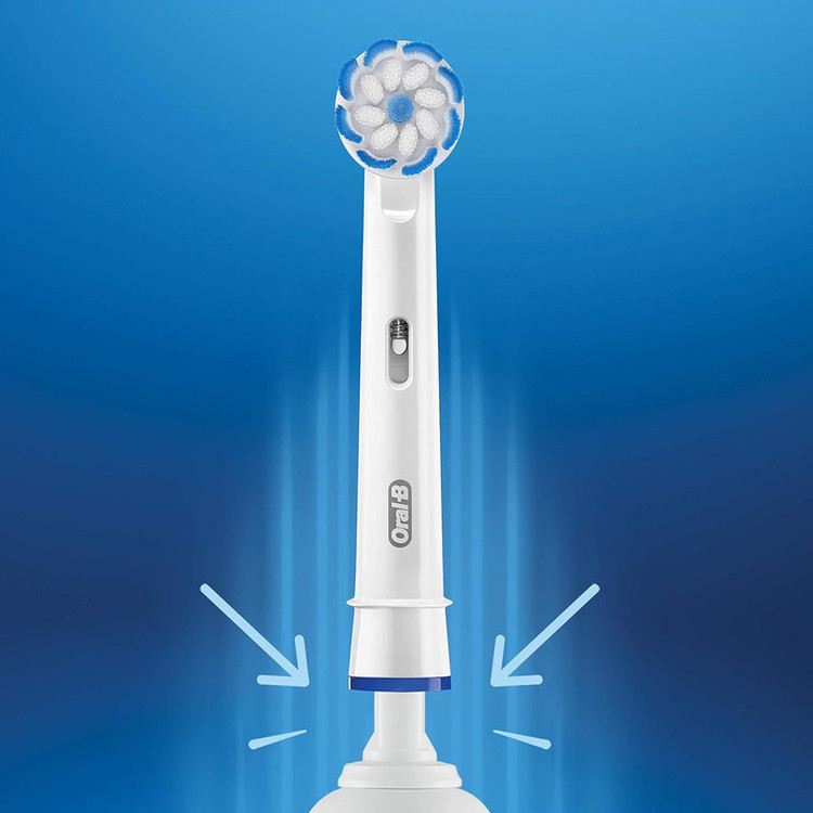 سری یدک مسواک برقی اورال-بی مدل SENSI ULTRATHIN بسته 4 عددی