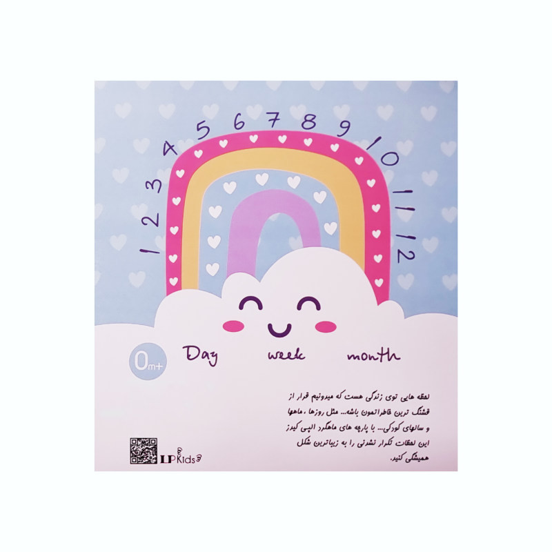 زیر انداز عکاسی ماهگرد نوزاد الپی کیدز مدل 2310.7 سایز 120x150 سانتی متر