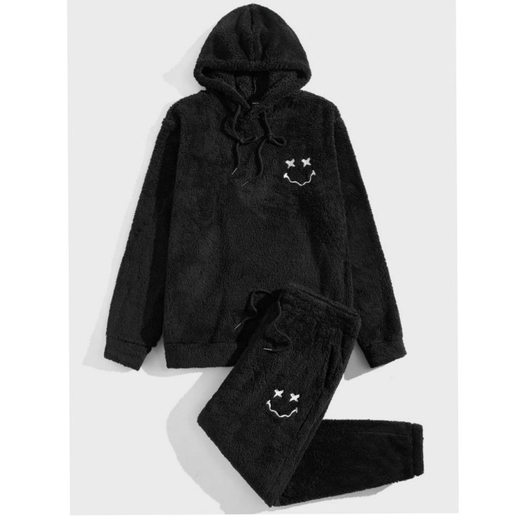 ست هودی و شلوار مردانه مدل تدی طرح G BAG