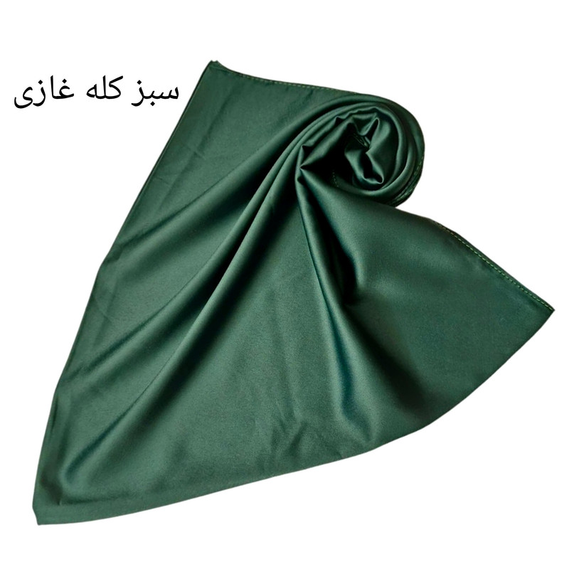 روسری ساتن ابریشم زنانه مدل مینی اسکارف ساتن ابریشم با رنگ بندی با طول و عرض ۷۵*۷۵ سانتیمتر