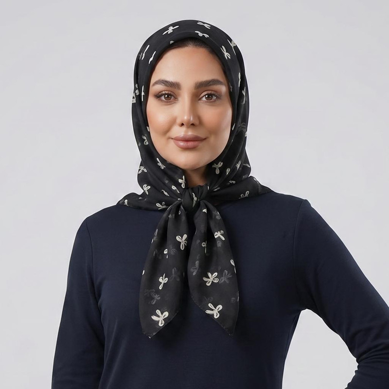 مینی اسکارف زنانه مدل نخی پاپیونی ریز