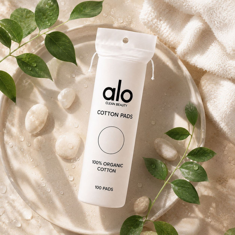 پد آرایشی آلو مدل ارگانیک Cotton Pads بسته 100 عددی