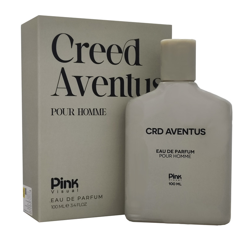 ادوپرفیوم مردانه پینک ویژوآل مدل Creed Aventus با رایحه خنک حجم 100 میلی لیتر