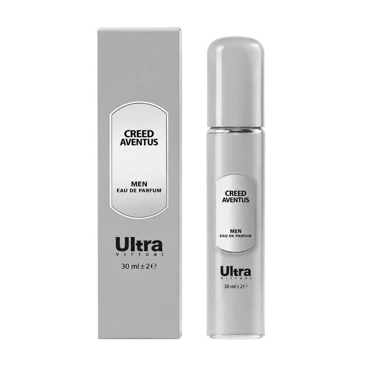 عطر جیبی مردانه اولترا ویرچوآل مدل Creed Aventus با رایحه تلخ و خنک حجم 30 میلیلیتر