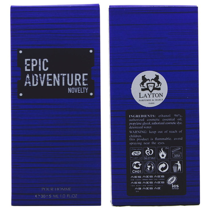 عطر جیبی مردانه عماد آرا مدل Epic Adventure Novelty حجم 30 میلی لیتر
