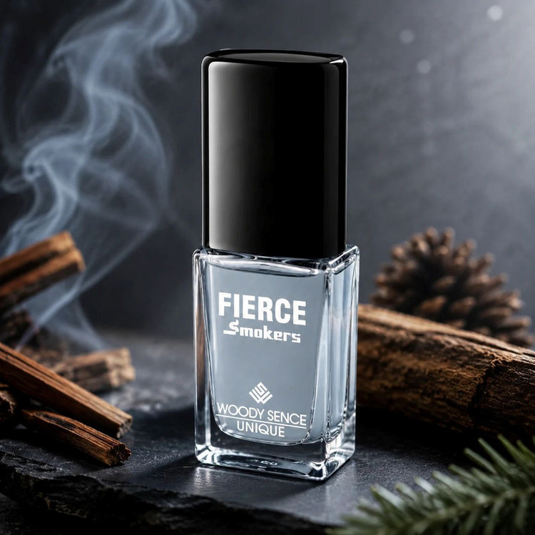عطر جیبی مردانه وودی سنس مدل Fierce Smokers با رایحه تلخ و شرقی حجم 15 میلیلیتر