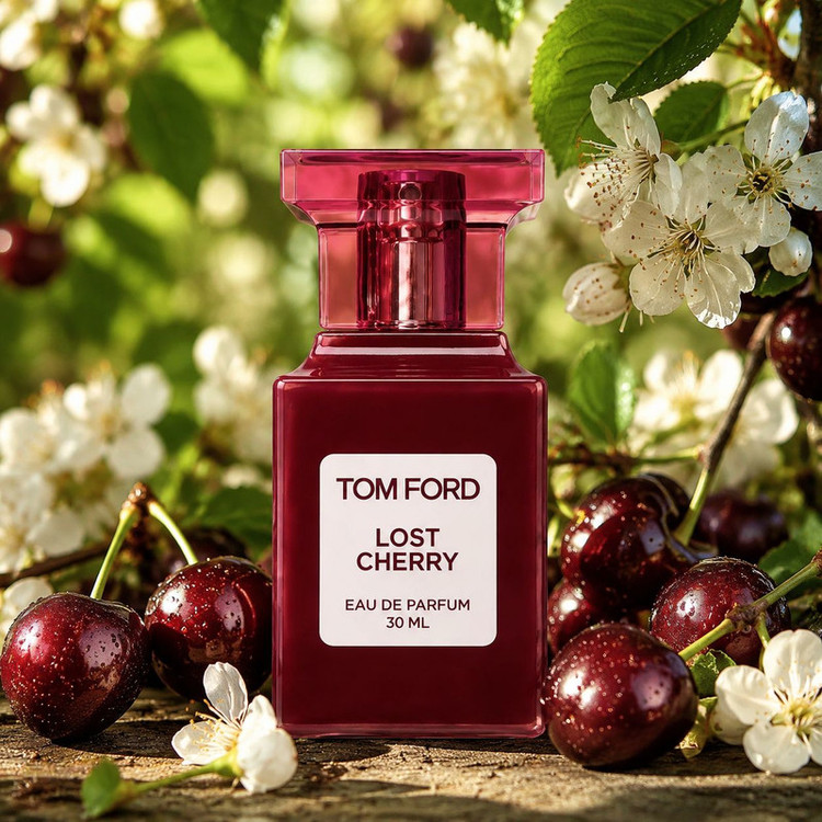 عطر جیبی اولترا ویرچوآل مدل Lost Cherry با رایحه شیرین و میوه ای حجم 30 میلیلیتر