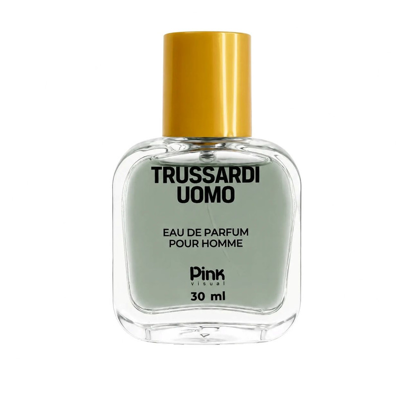 عطر جیبی مردانه پینک ویژوآل مدل Trussardi Uomo با رایحه تلخ حجم 30 میلیلیتر