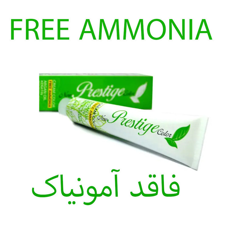 رنگ مو نیو پرستیژ کالر شماره 4 حجم 100 میلی لیتر رنگ قهوه ای به همراه اکسیدان نیو پرستیژ کالر مدل 2 نه درصدی حجم 150 میلی لیتر