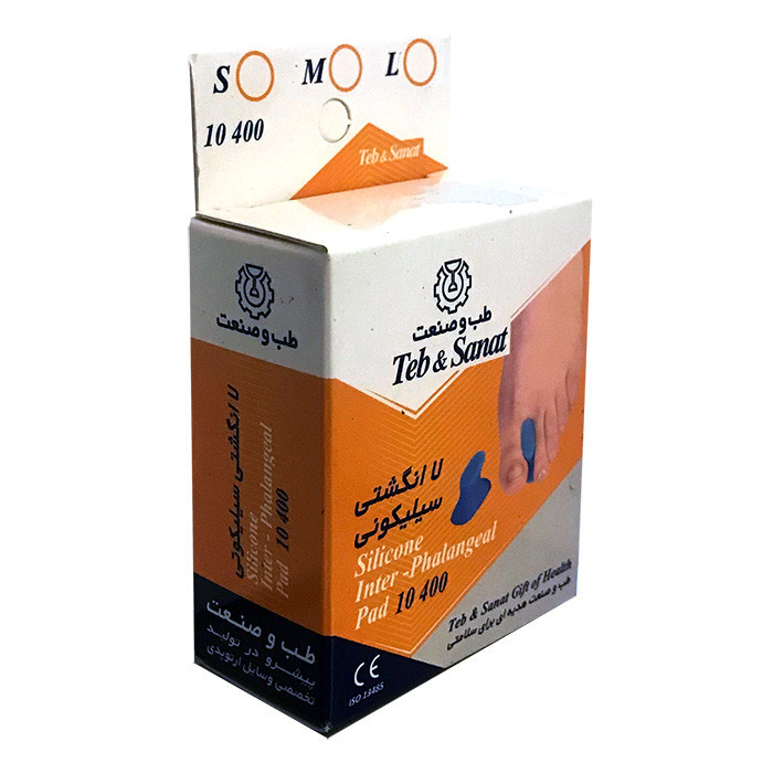 فاصله دهنده انگشت پا طب و صنعت کد 10400 سایز Large بسته 2 عددی