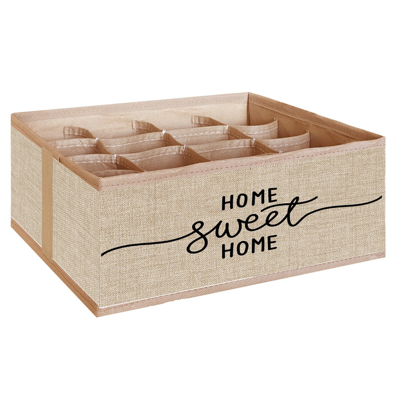 نظم دهنده مدل لباس زیر و جوراب طرح لینن HOME SWEET HOME کد ORG16