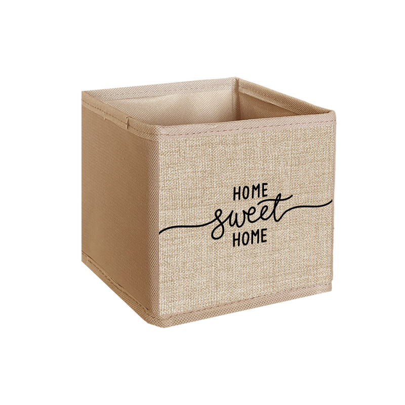 نظم دهنده مدل لوازم آرایشی طرح لینن HOME SWEET HOME کد MU1 بسته 4 عددی
