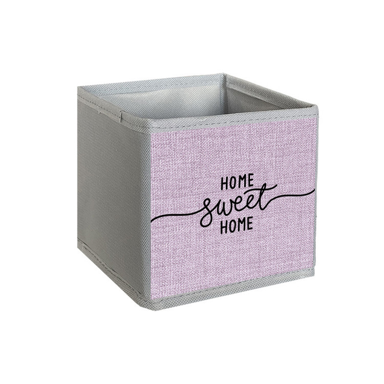 نظم دهنده مدل لوازم آرایشی طرح لینن HOME SWEET HOME کد MU1 بسته 4 عددی