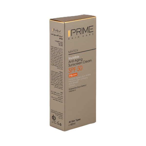 کرم ضد چروک پرایم مدل مجموعه مراقبت پوست Matex Moist-24 مناسب برای پوست معمولی، خشک حجم 50 میلیلیتر به همراه کرم ضد آفتاب بدون رنگ پرایم SPF 50 مدل aging محافظ UVA ،UVB و PA+++ مناسب برای انواع پوست حجم 40 میلی لیتر