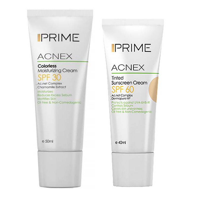 کرم ضدآفتاب پرایم مدل ACNEX حجم 50 میلی لیتر به همراه کرم ضدآفتاب حجم 40 میلی لیتر7052160