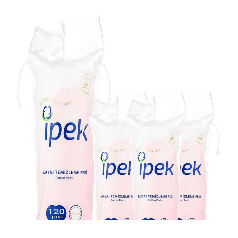 پد آرایشی ایپک مدل cotton makyaj بسته 120 عددی مجموعه 2 عددی
