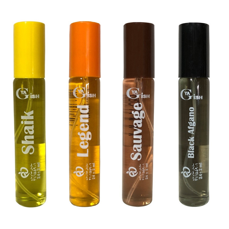 عطر جیبی مردانه یاغیش مدل CK03 حجم 24 میلی لیتر مجموعه 4 عددی