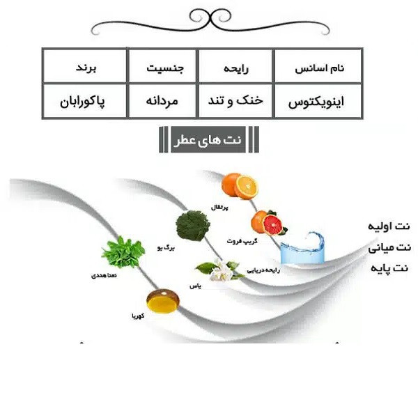 ادوپرفیوم مردانه ایفوریا مدل اینوکتوس پاکو رابان با رایحه خنک حجم 100 میلیلیتر