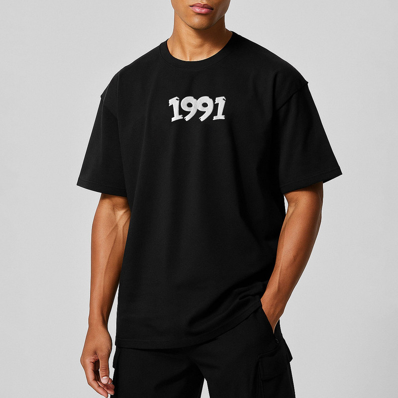تی شرت اورسایز مردانه نوزده نودیک مدل TS1983 B