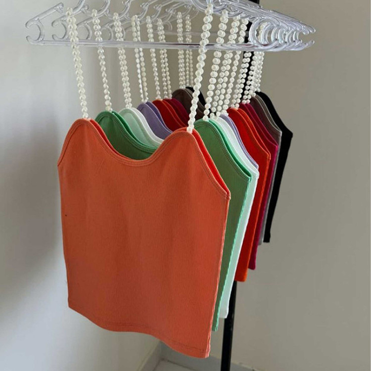 تاپ زنانه مدل کبریتی بند مرواریدی